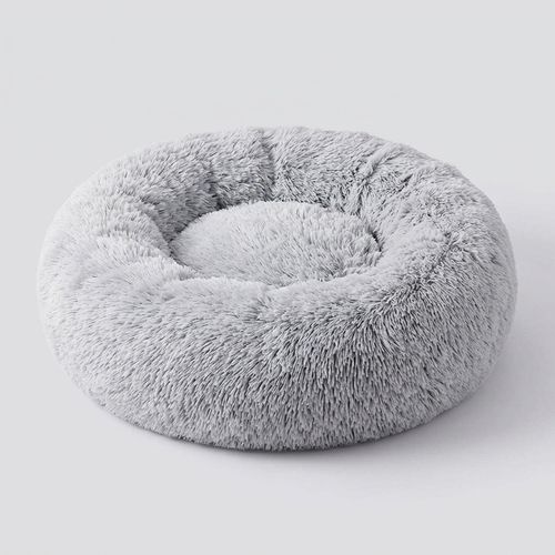 WESTERN HOME WH Calming Donut Cuddler Dog Bed Anti-Anxiety Fluffy Faux Fur