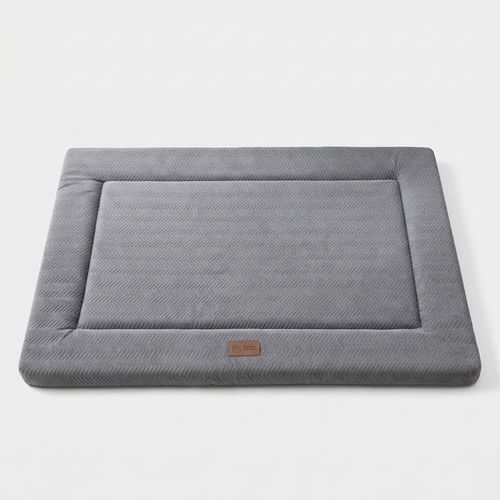 WESTERN HOME Crate Pad with Wavy Plush for Medium and Large Dogs
